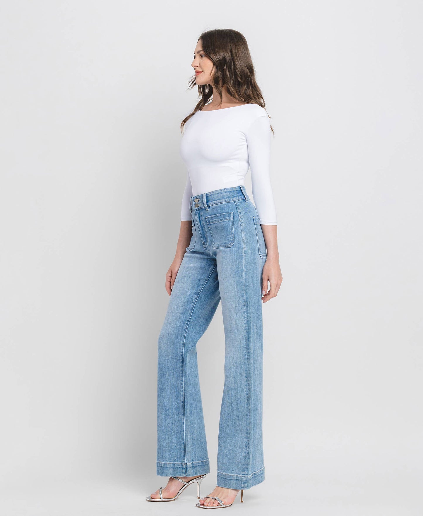 90'S Vintage High Rise Flare Jeans