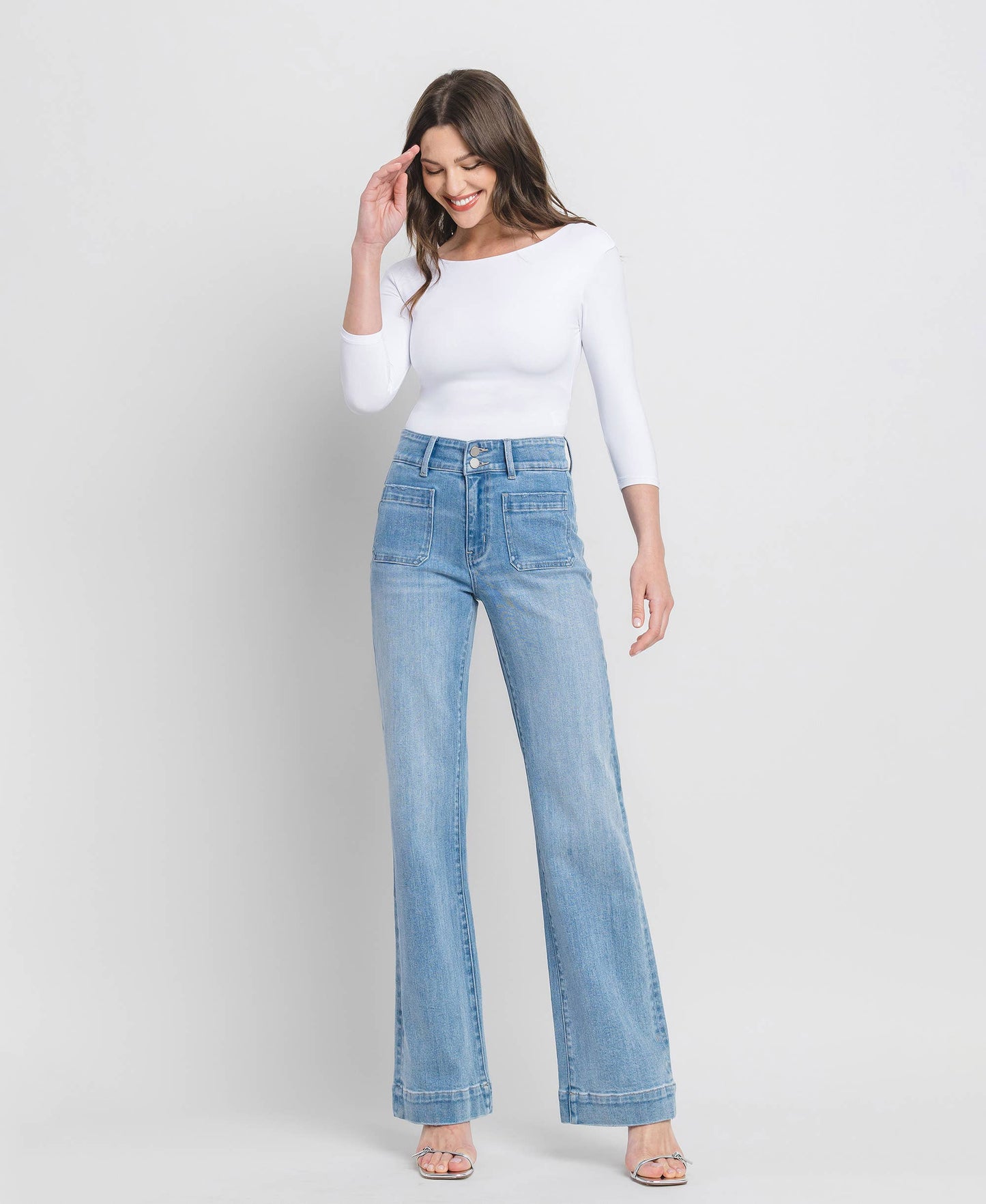 90'S Vintage High Rise Flare Jeans