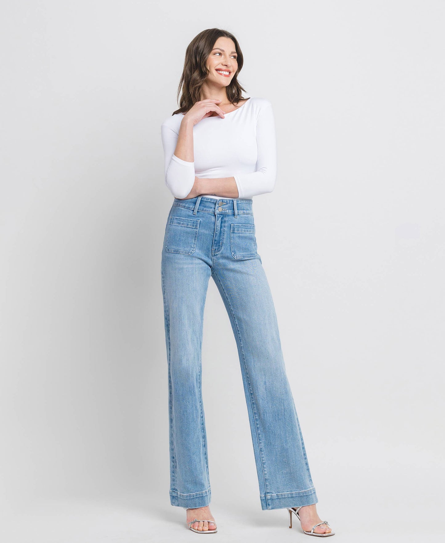 90'S Vintage High Rise Flare Jeans