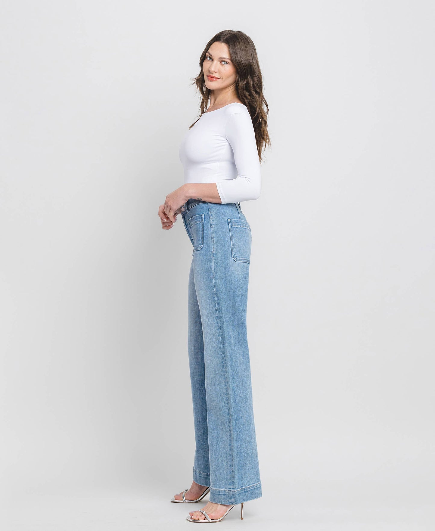 90'S Vintage High Rise Flare Jeans
