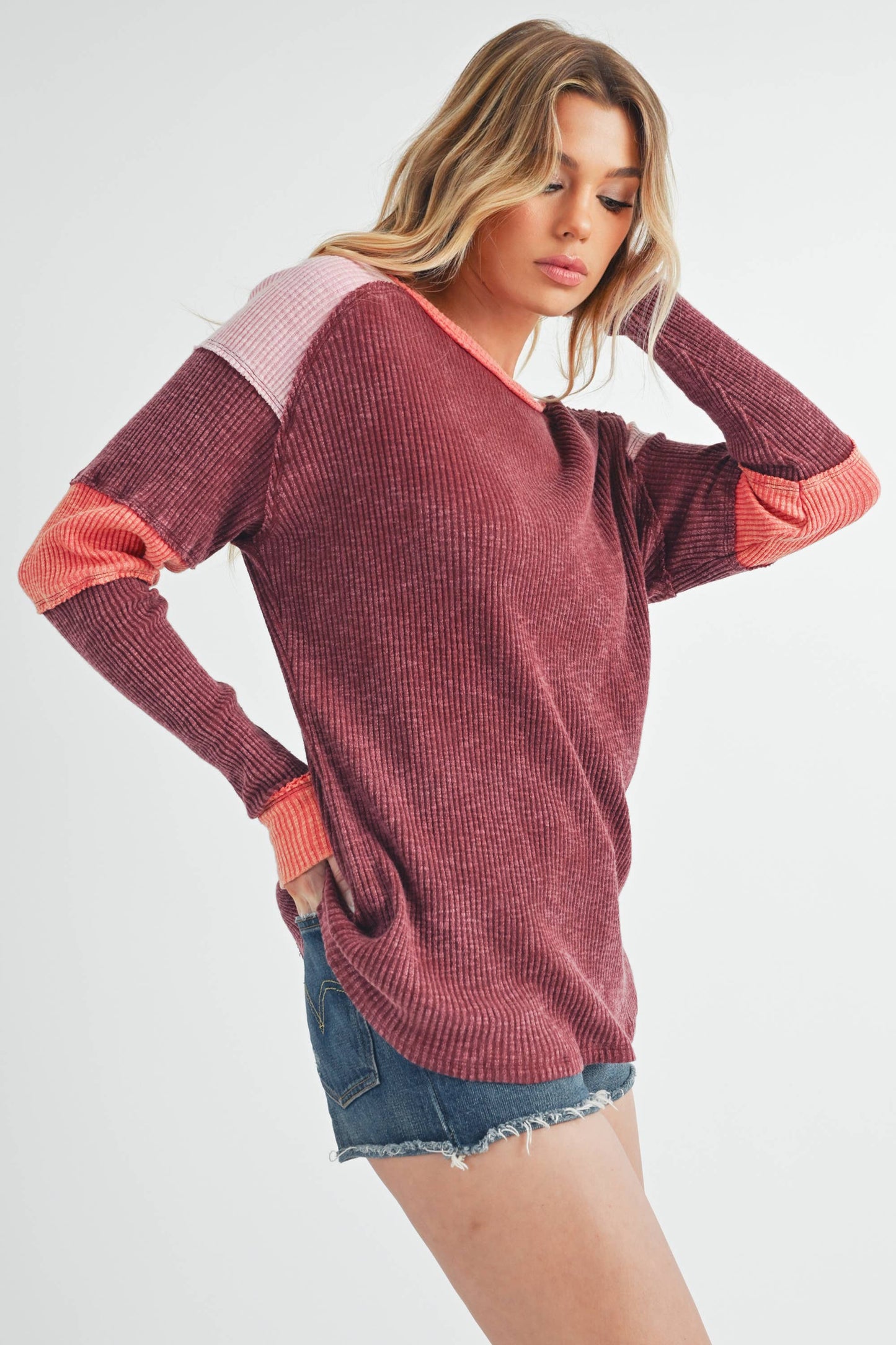 8327EK Gretel Colorblock Layering Top 4