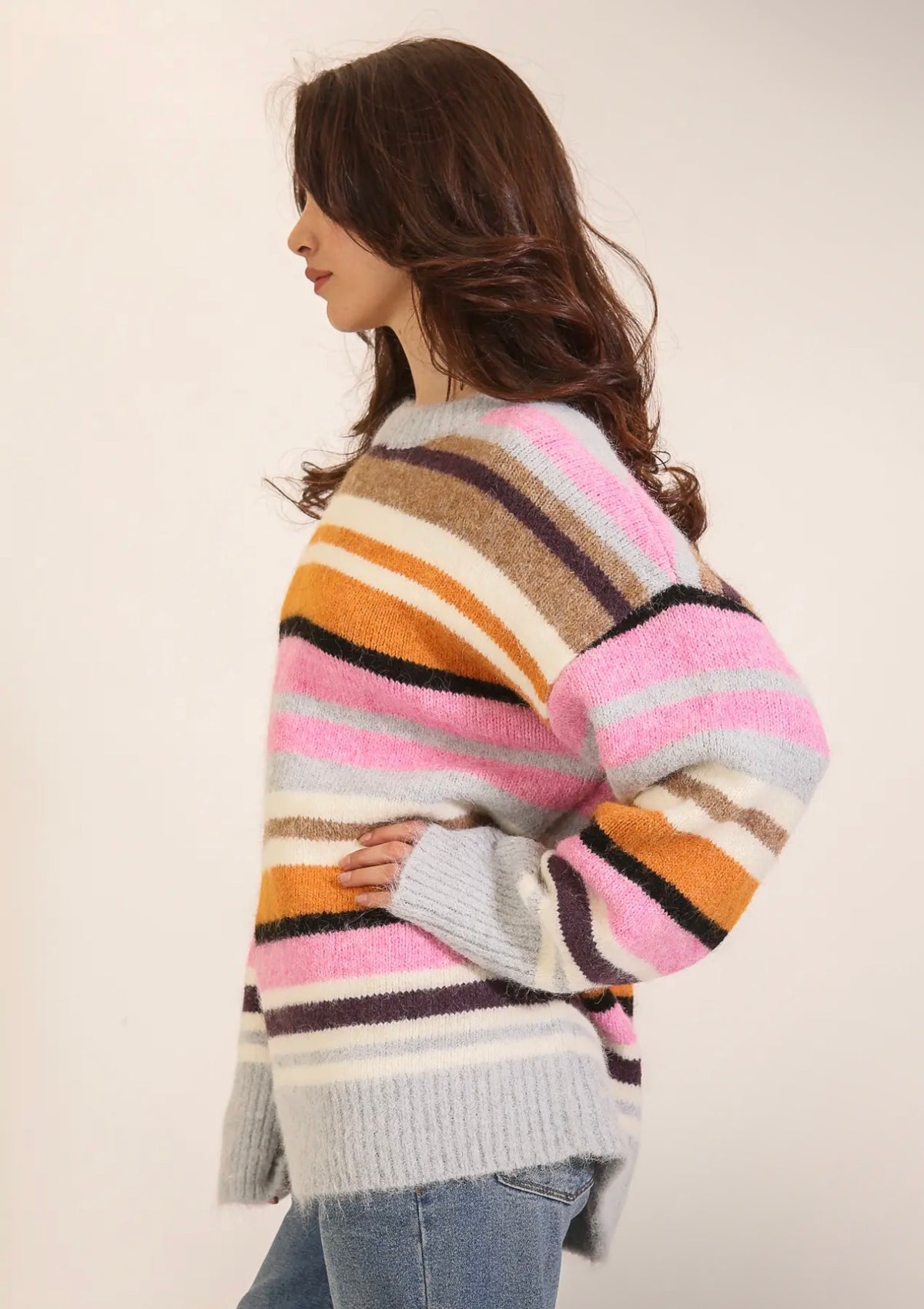 Bev Multicolor Striped Sweater