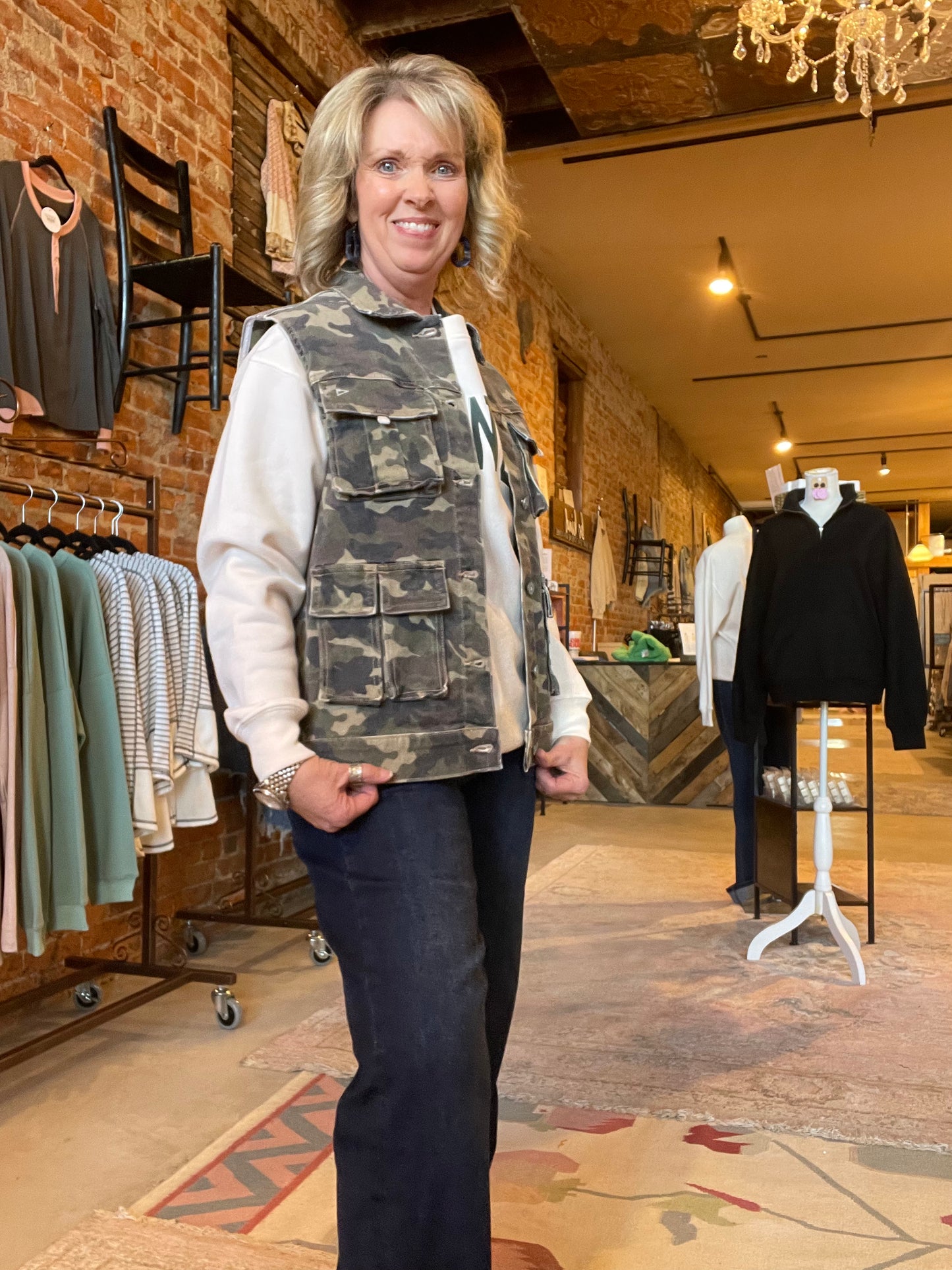Brittney Camo Cargo Vest