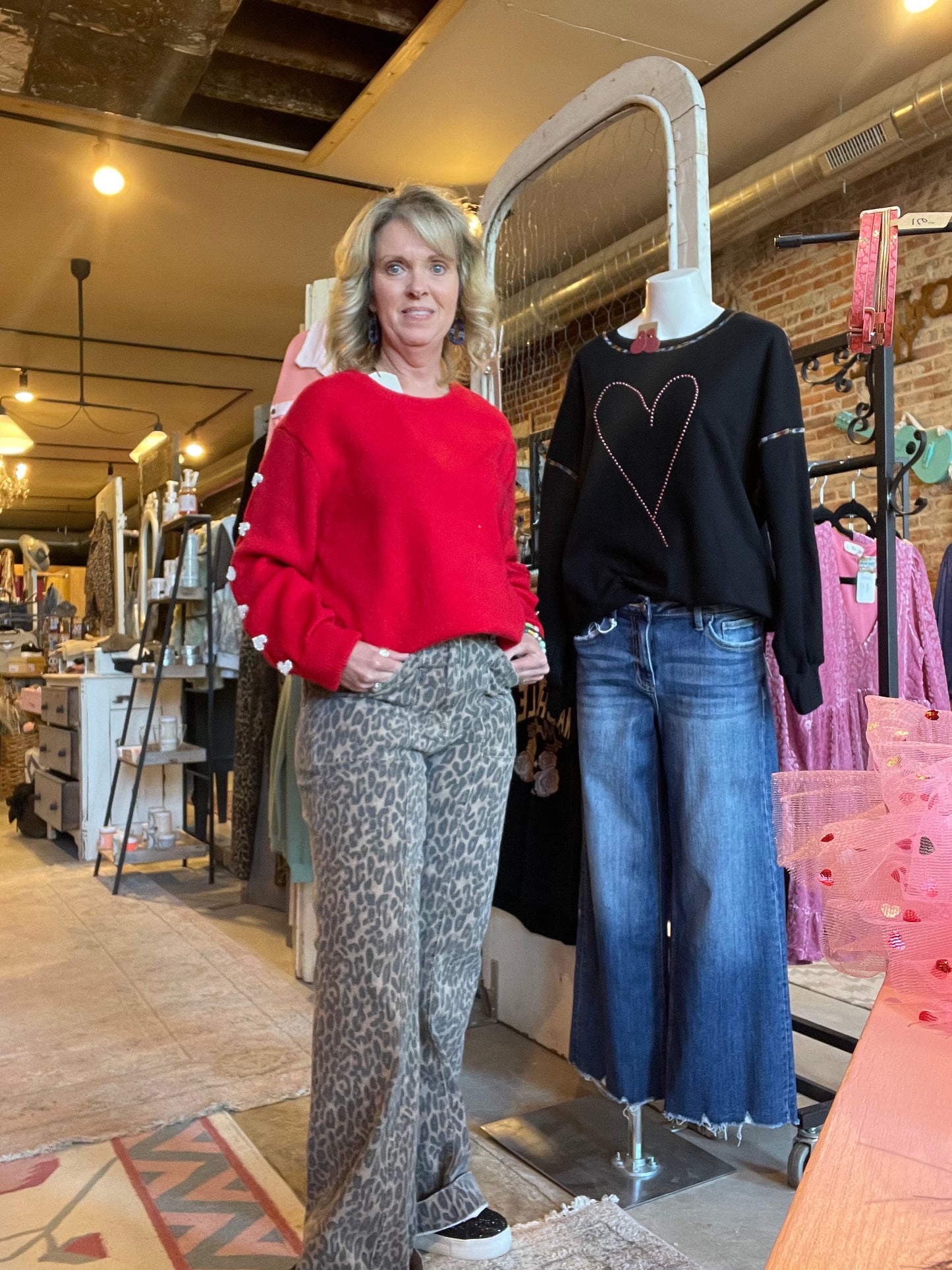 Andrea Hidden Leopard Jeans
