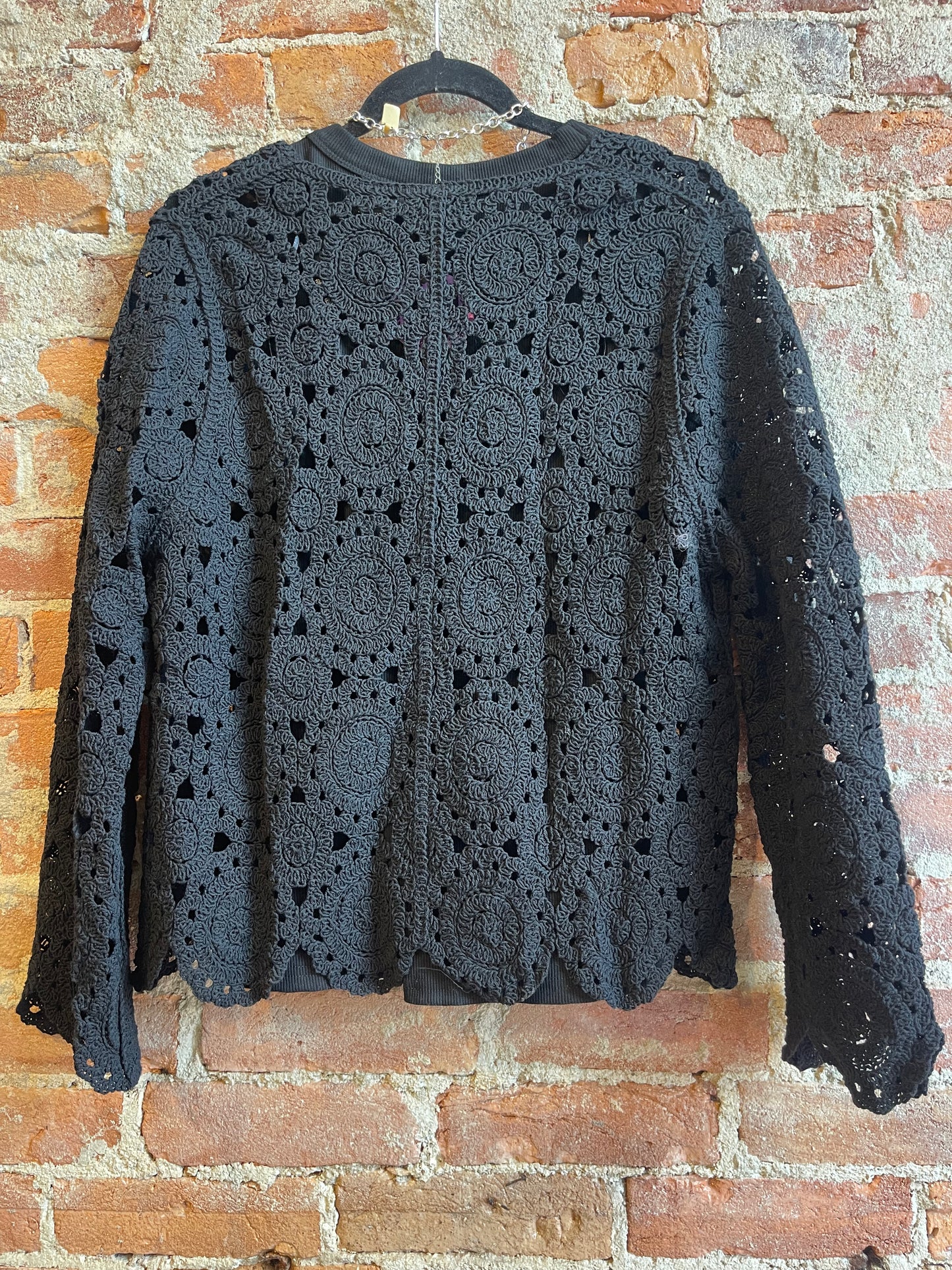 Crochet Button Up Cardigan