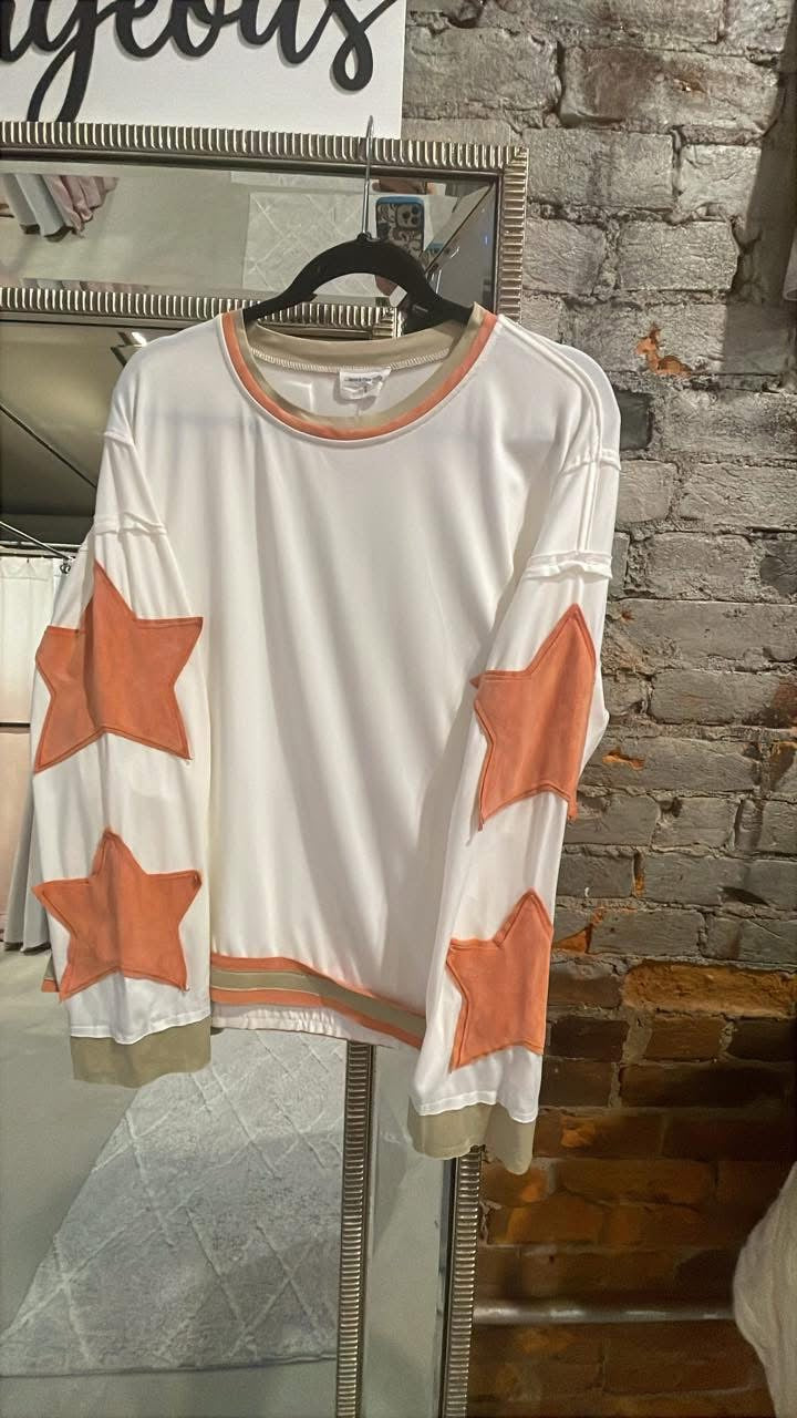 Star Sleeve Crewneck