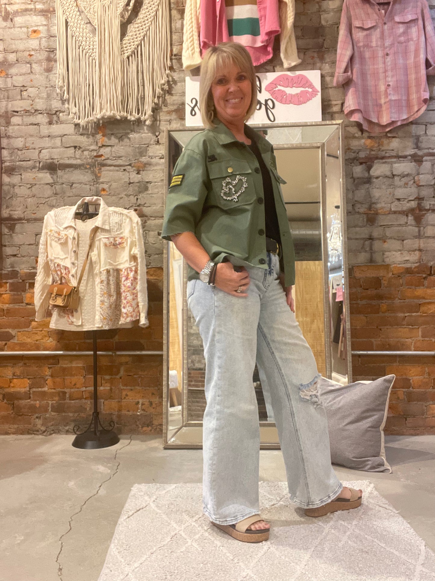 Military Button Up Shirt