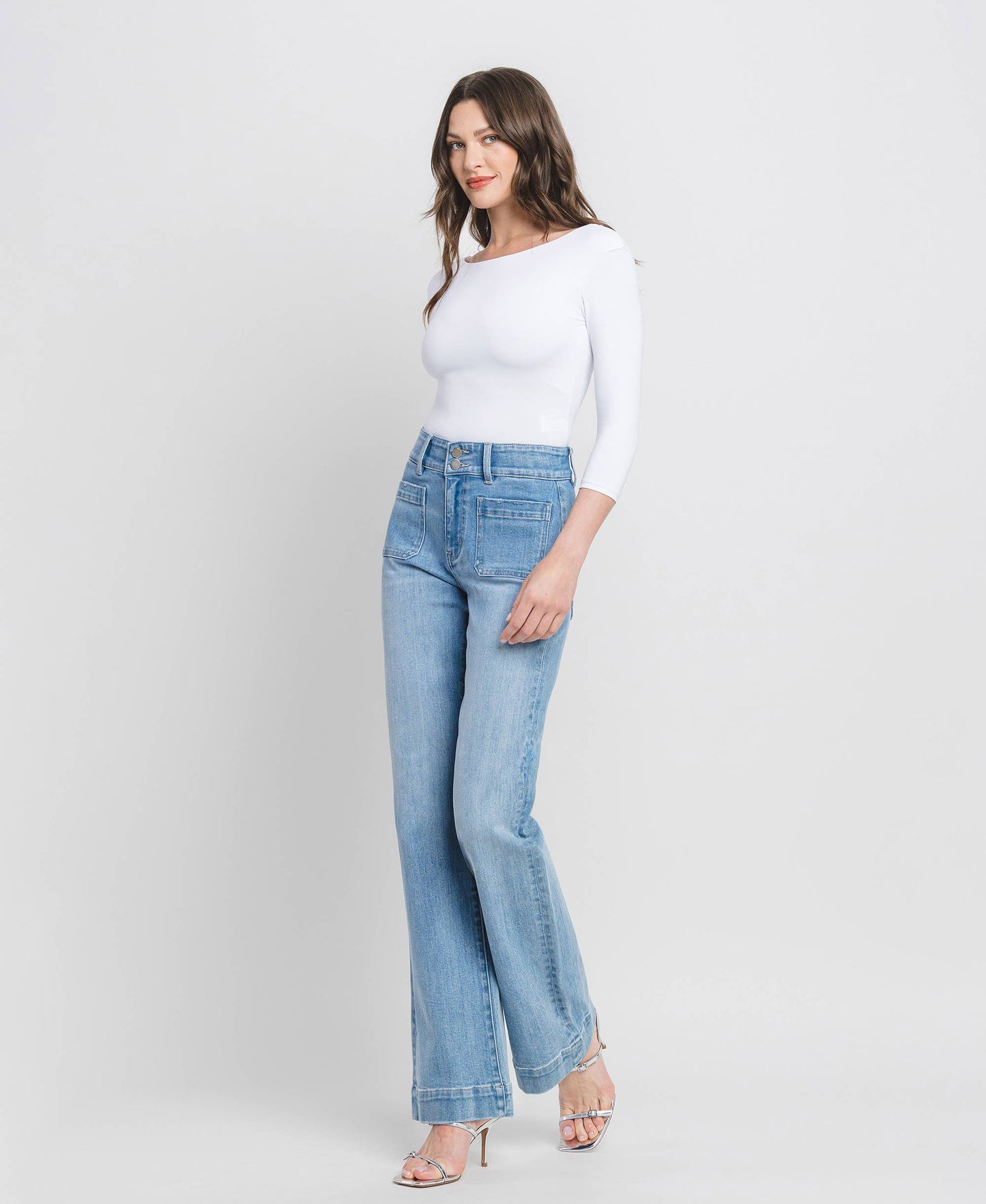 90'S Vintage High Rise Flare Jeans