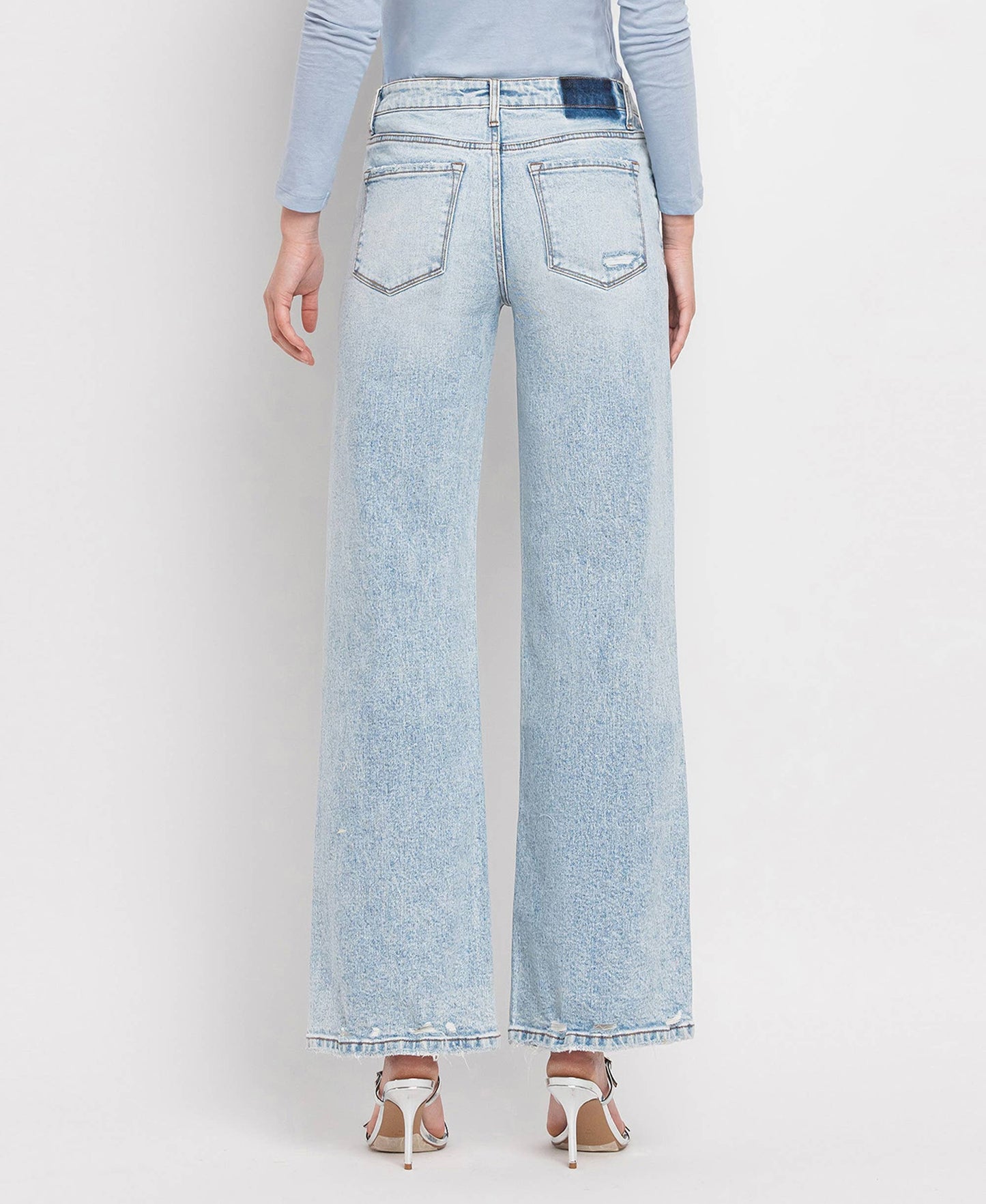 Tummy Control High Rise Wide Leg Jeans