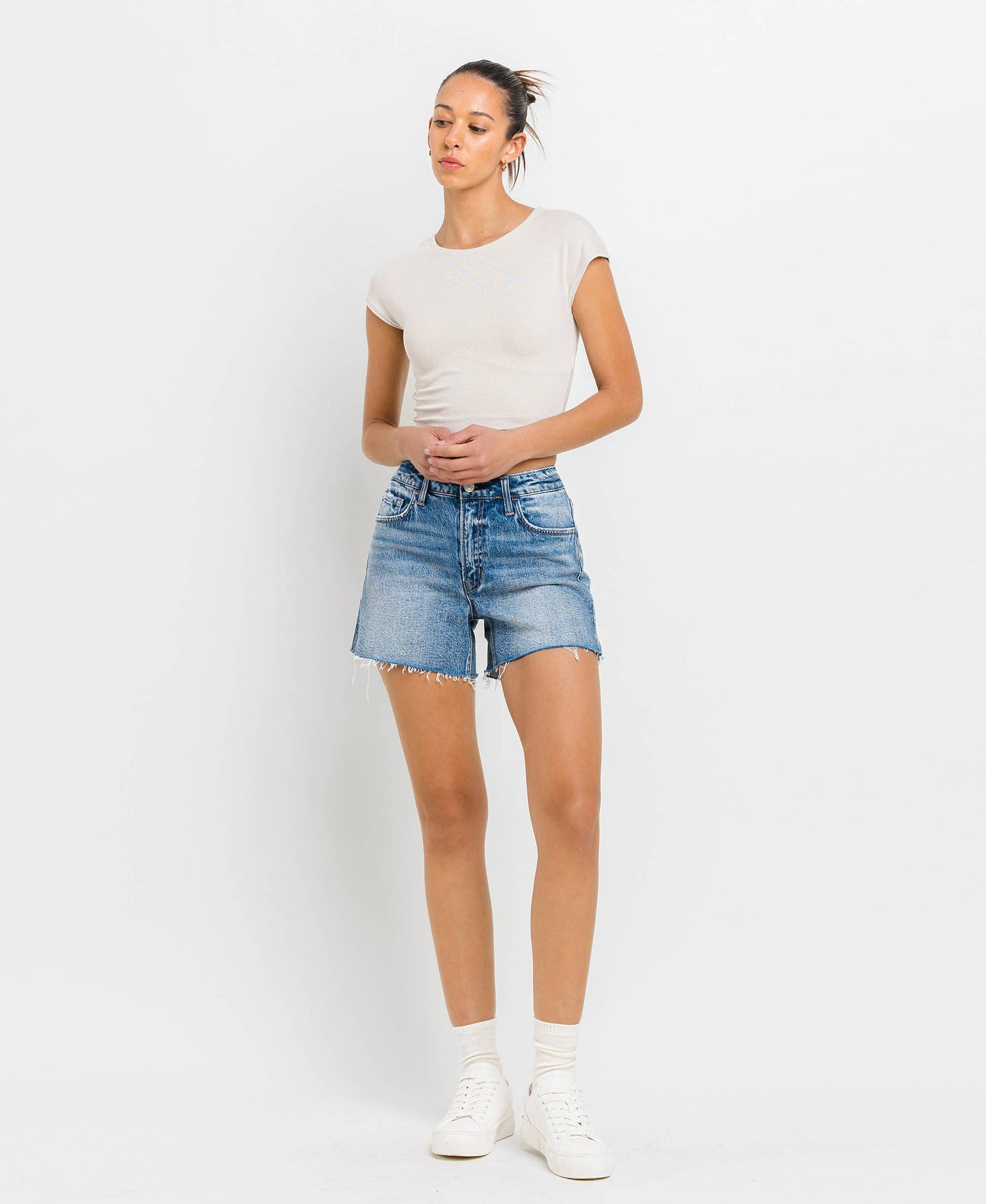 High Rise Waist With Side Slit