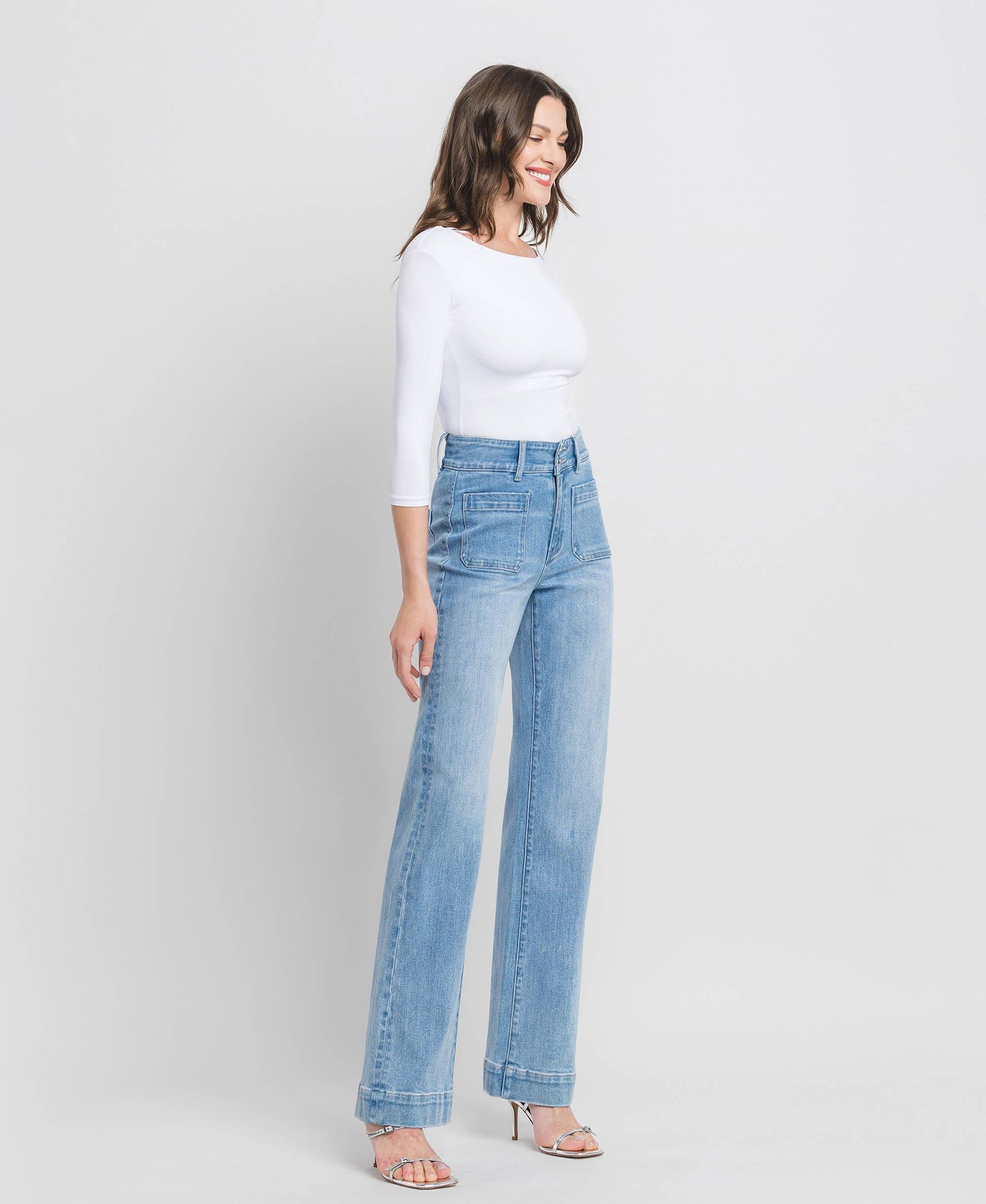 90'S Vintage High Rise Flare Jeans