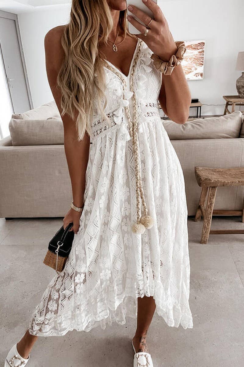 Lacey Lace High Low Dress