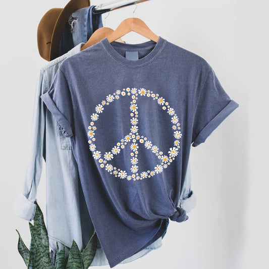 Peace Women's Screen Printed Cotton T-Shirt