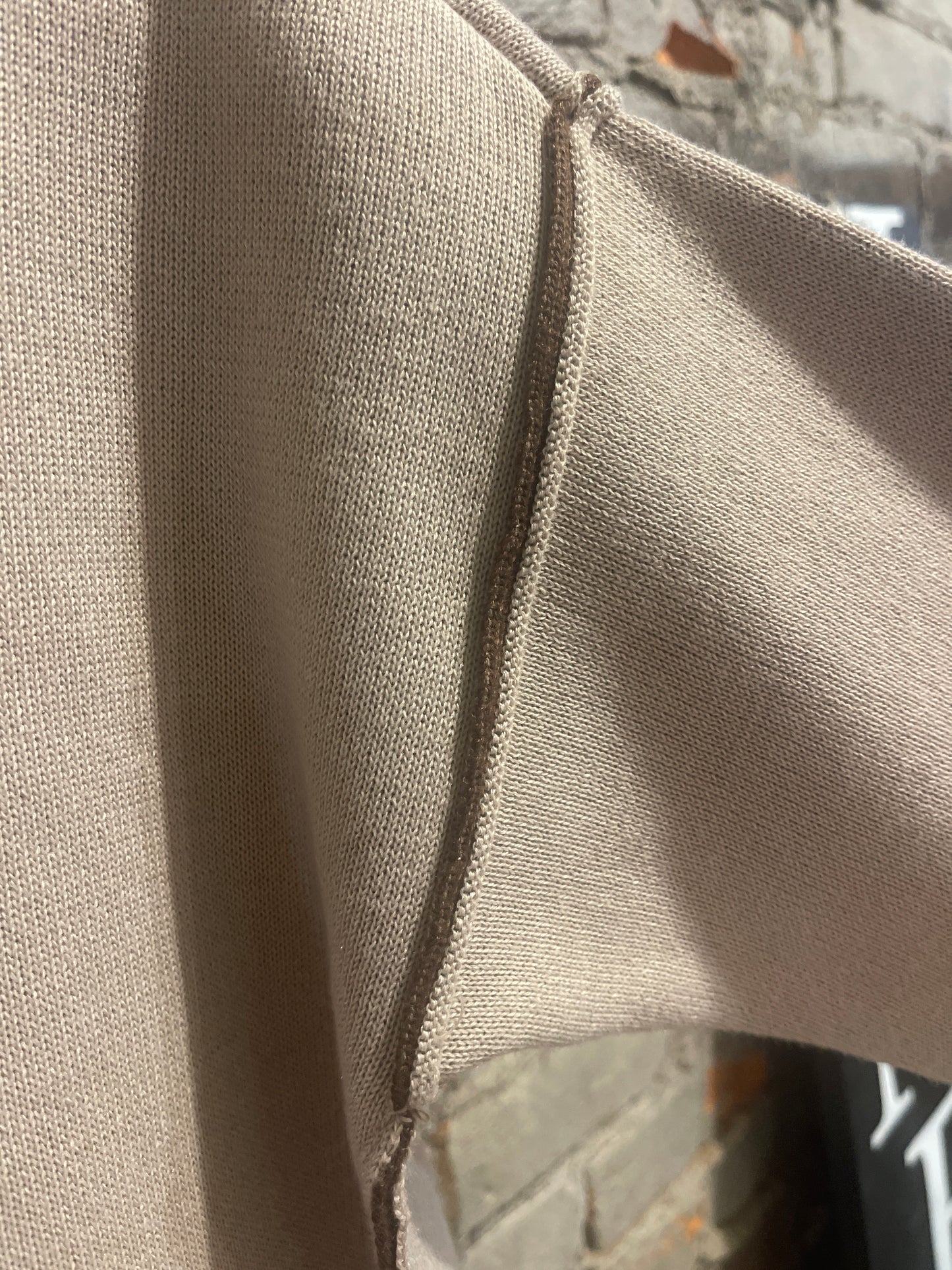 Ash Mocha/Brown Contrast Sweater