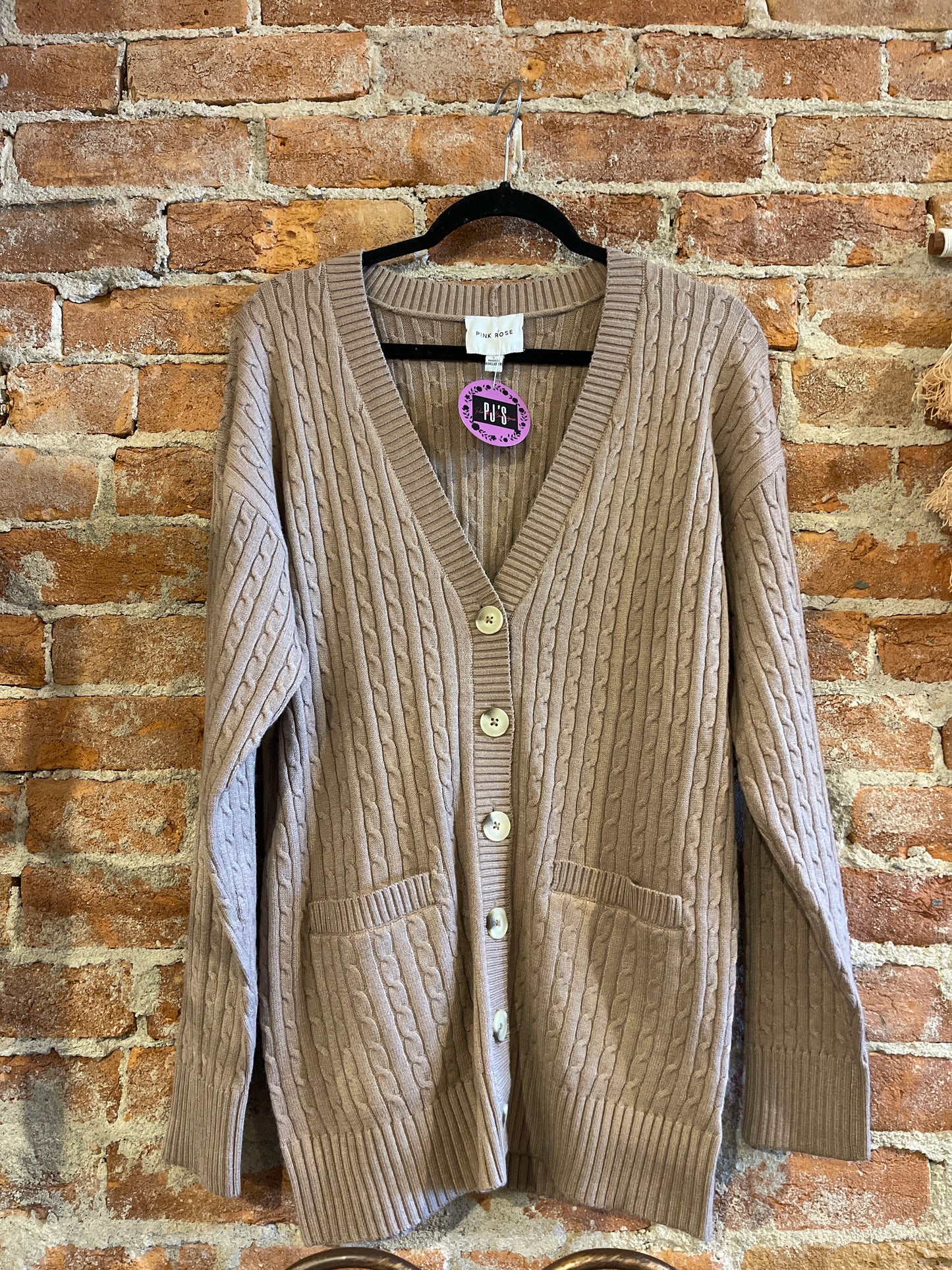 Emily Tan Button Up Cardigan