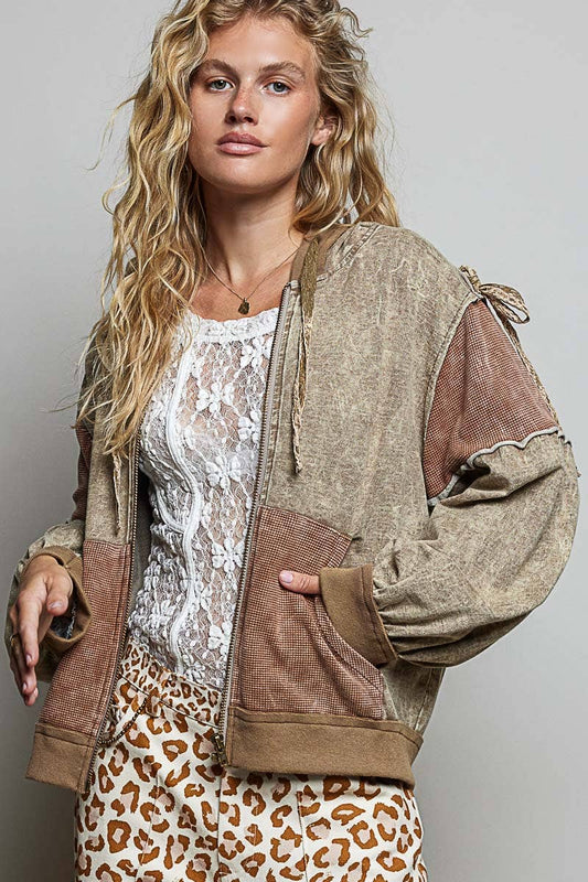 French Terry Hooded Jacket