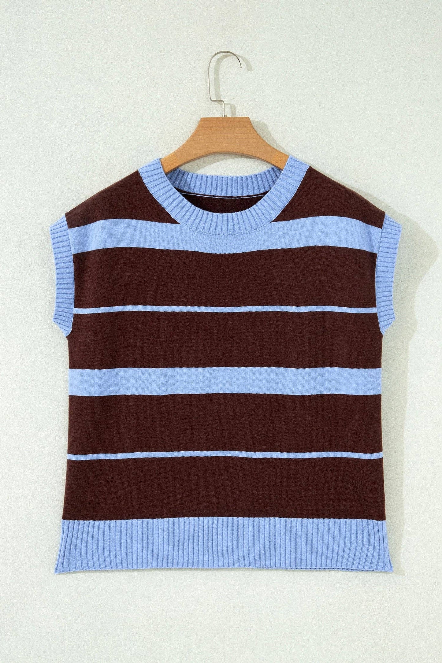 Sky Blue Stripe Short Sleeve