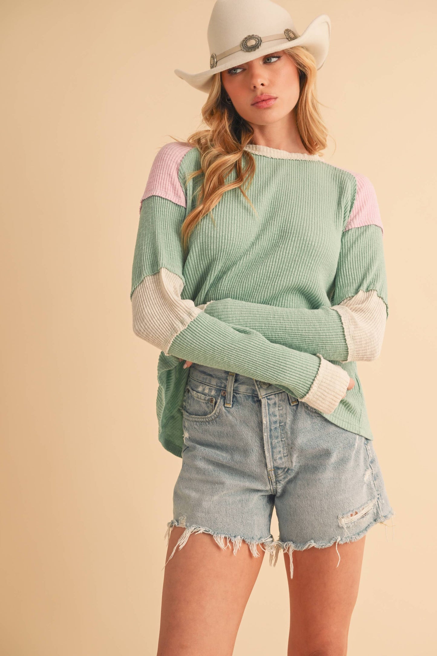 8327EK Gretel Colorblock Layering Top 4