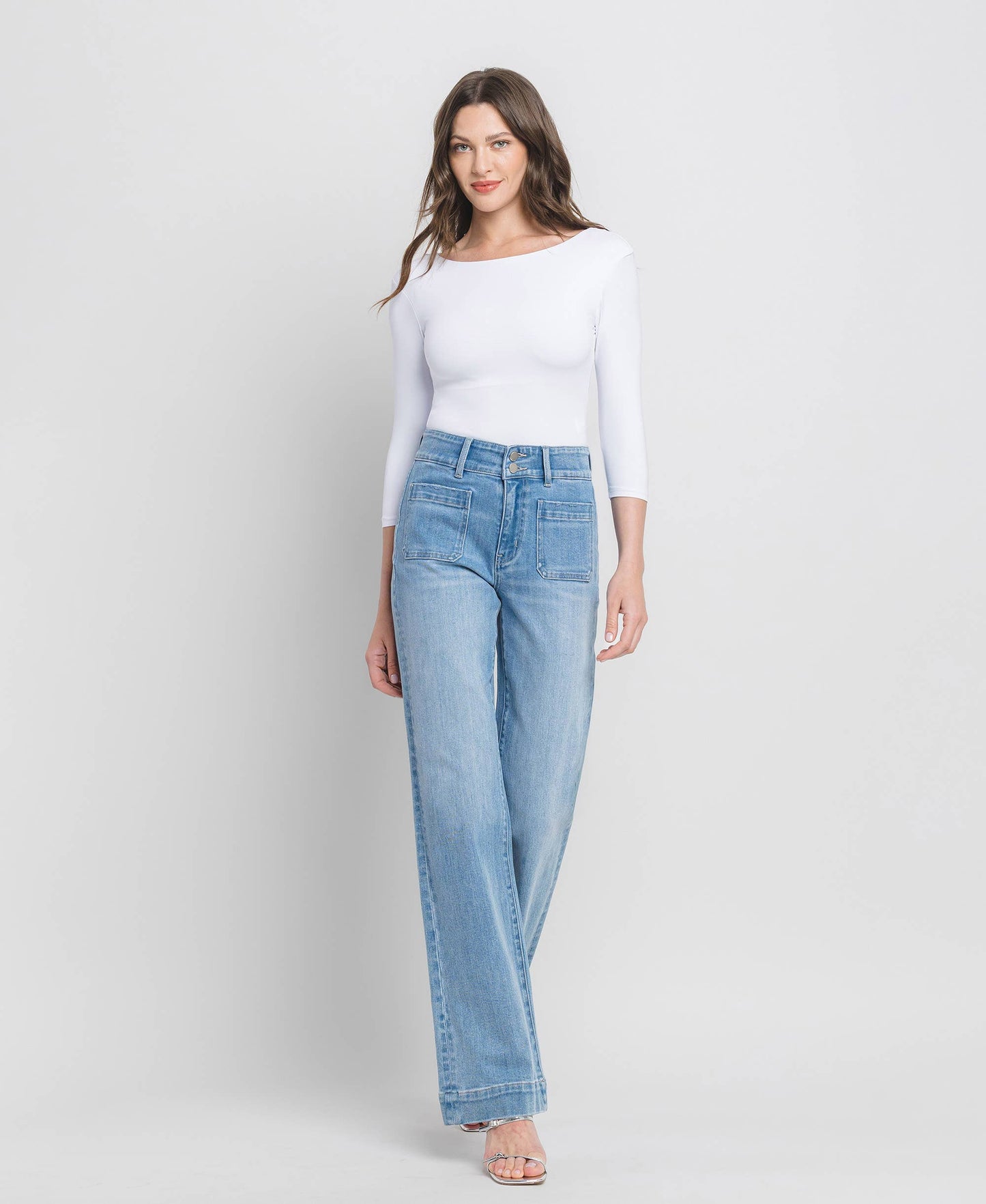 90'S Vintage High Rise Flare Jeans