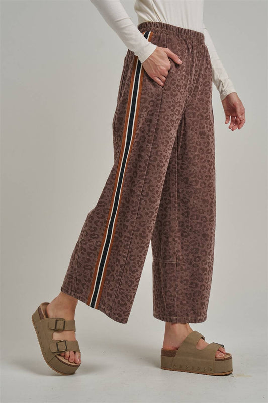 Leopard Wide Leg Jeans