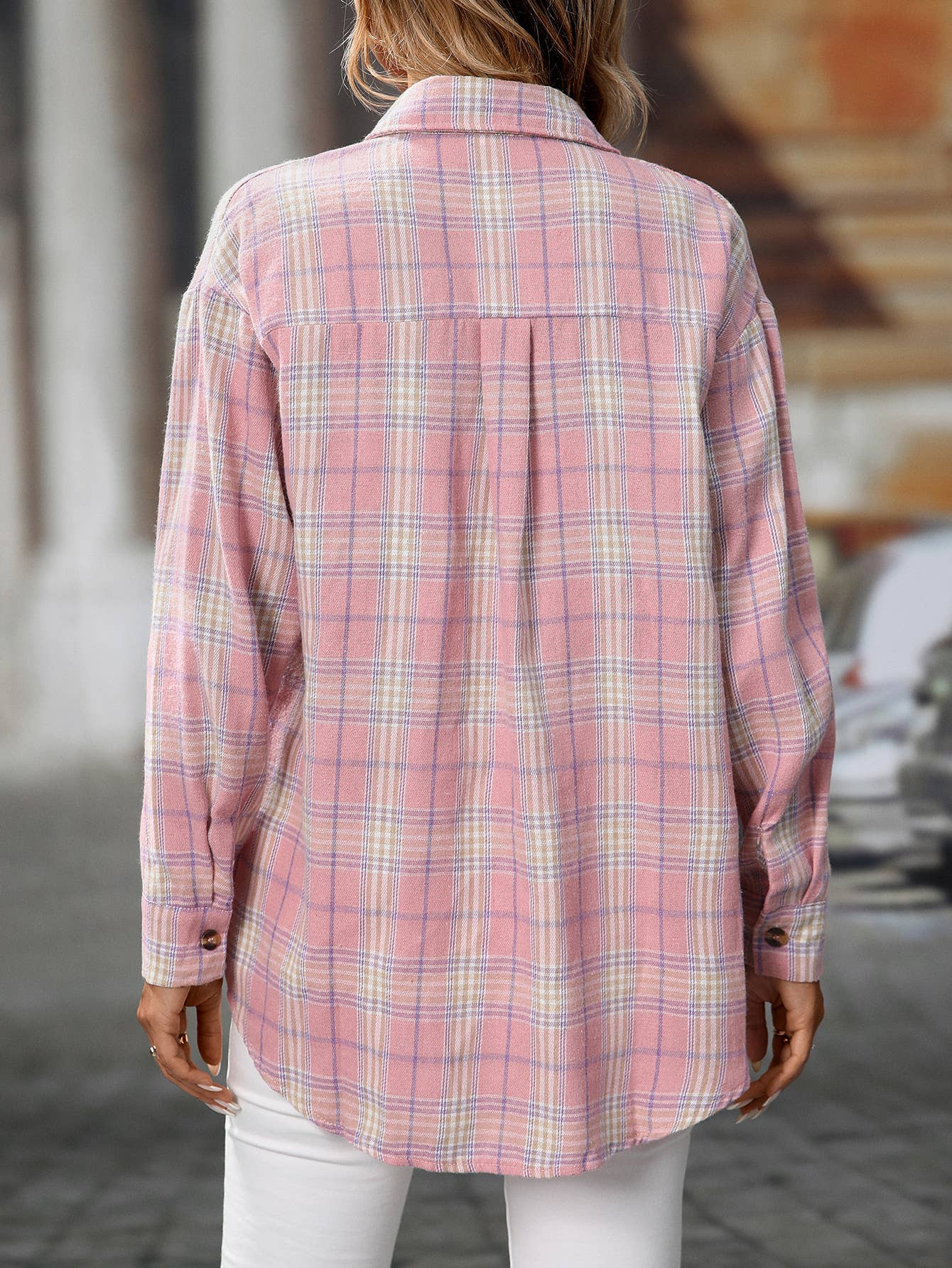 Plaid Flannel Button Down Shirt