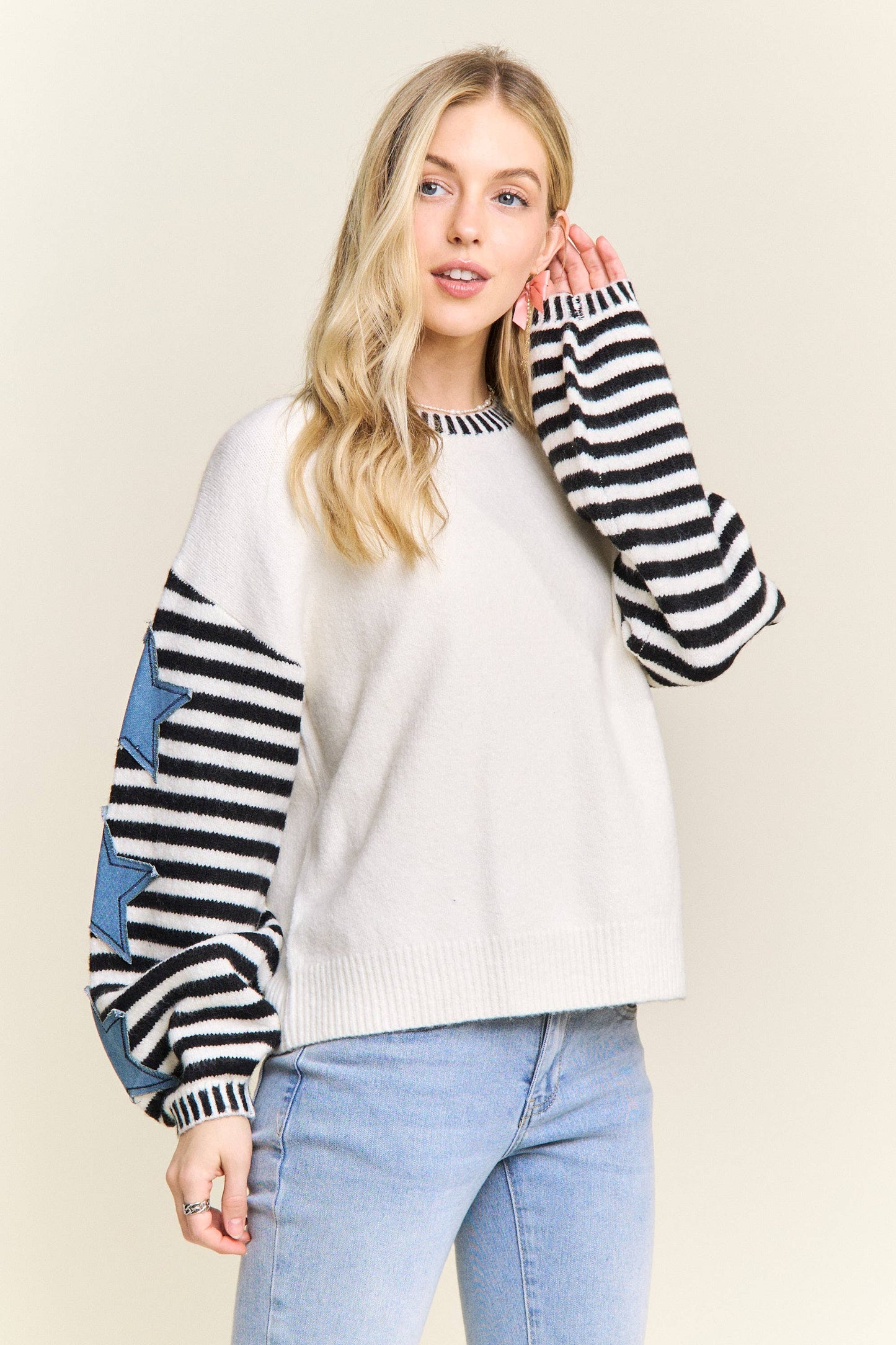 Striped And Star Sleeve