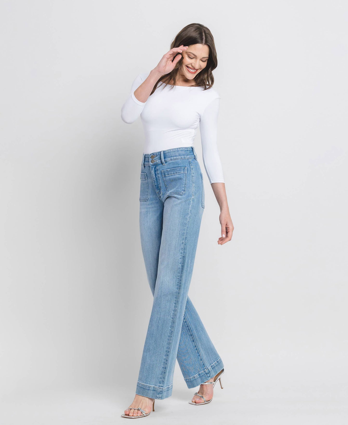 90'S Vintage High Rise Flare Jeans