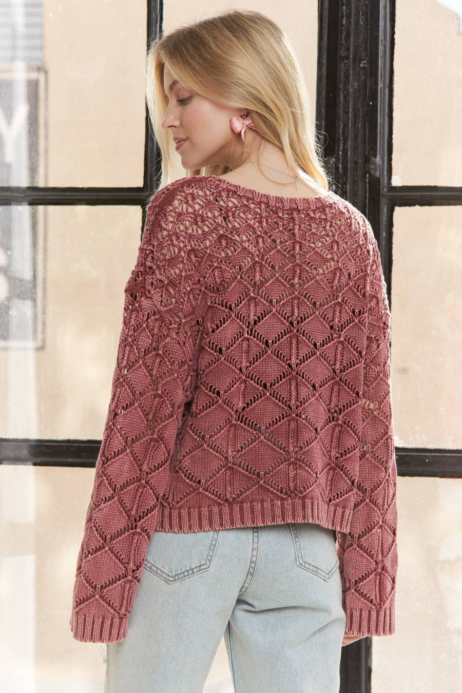 Diamond Pattern Sweater