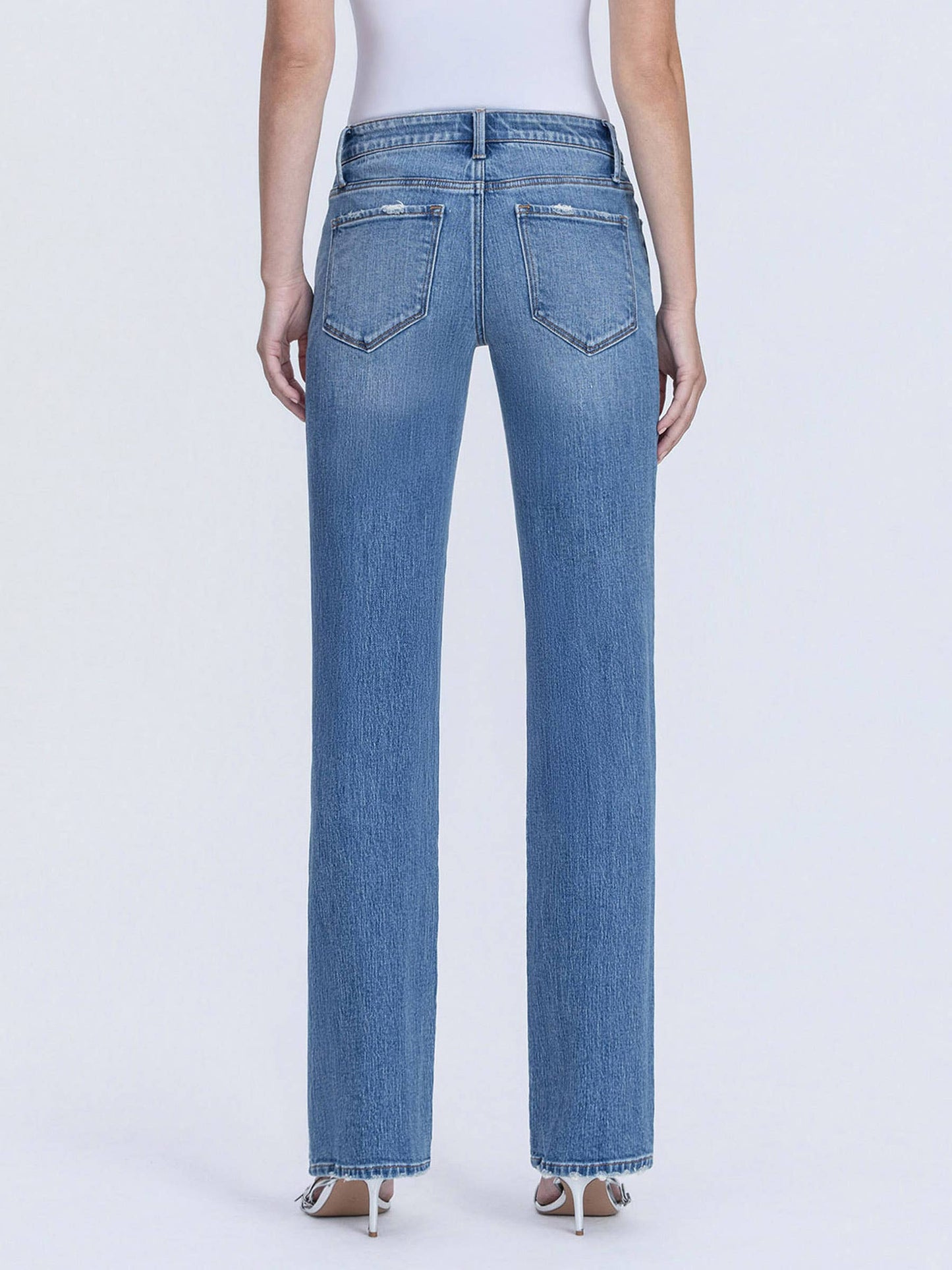 Melissa Risen Mid Rise Straight Leg Jeans