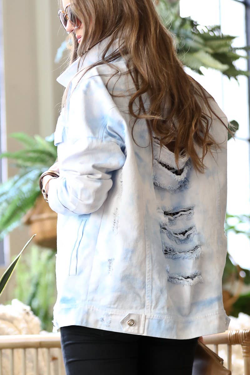 Distressed Denim Jacket