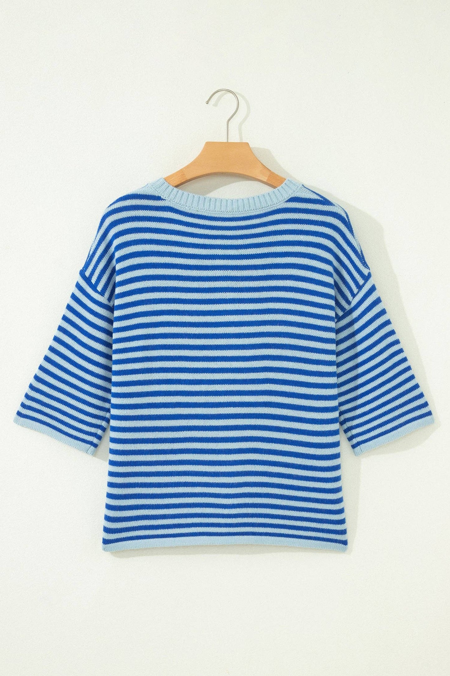 Blue Stripe Button Down Cardigan