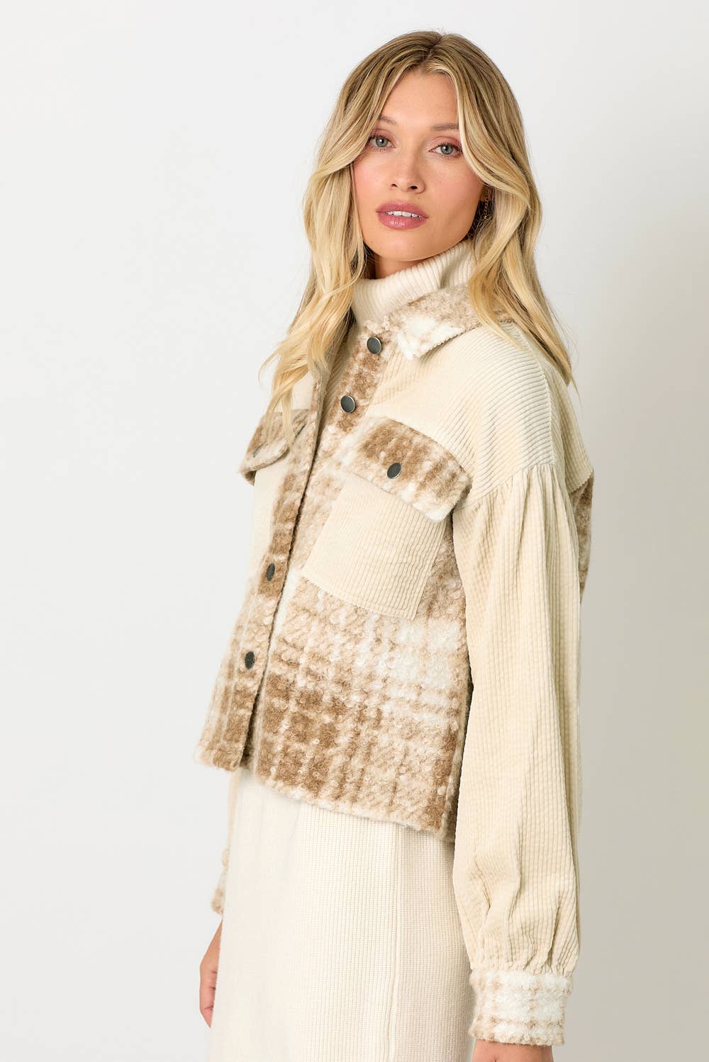 Ally Mixed Media Shacket