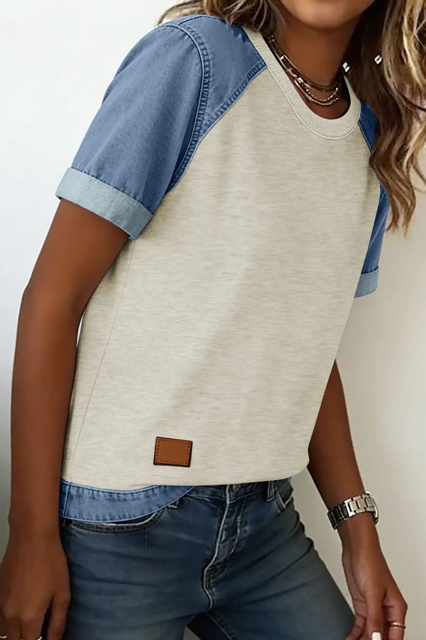Lindsey Contrast Trim Casual Top