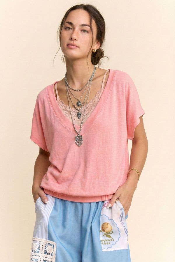 BOHO STYLE BLOUSE BOHEMIAN LOOSE FIT TOP