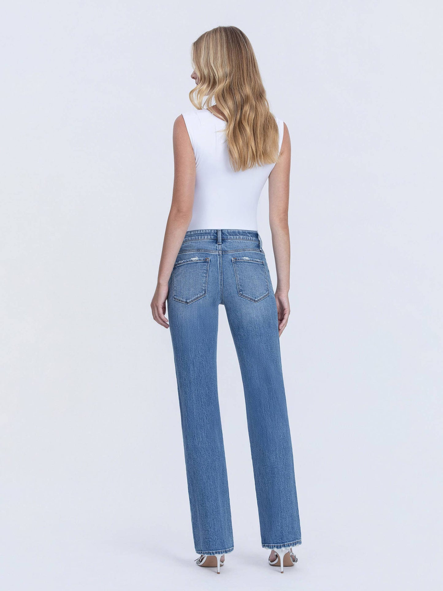 Melissa Risen Mid Rise Straight Leg Jeans