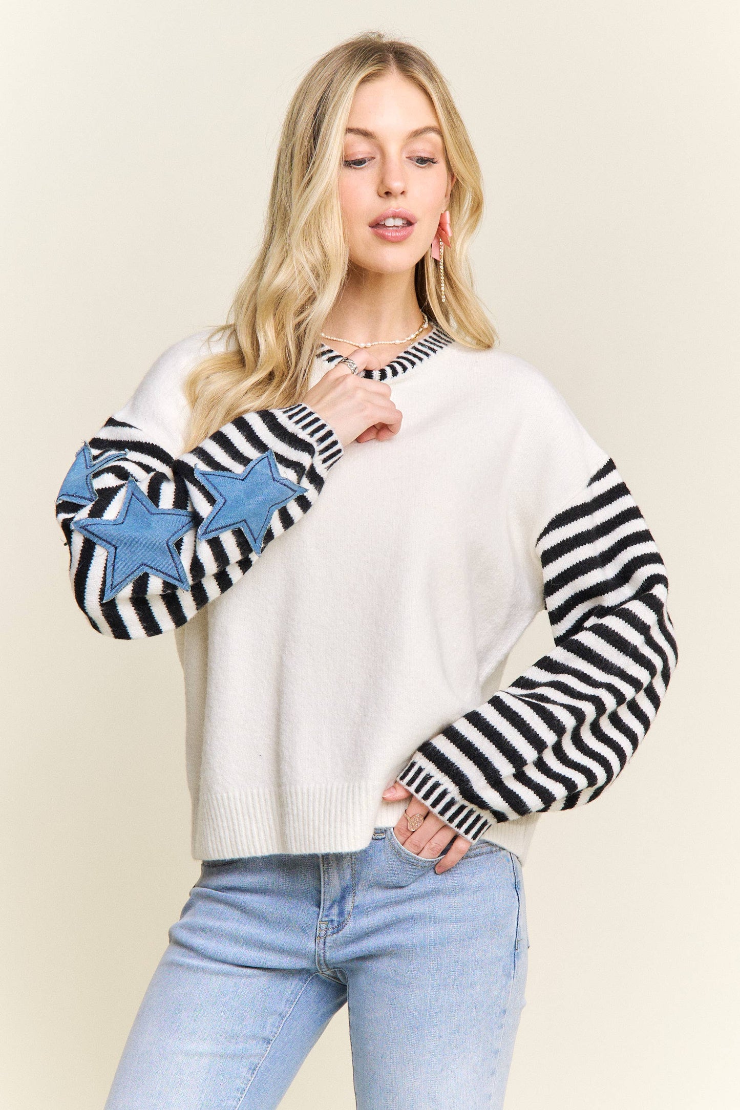 Striped And Star Sleeve