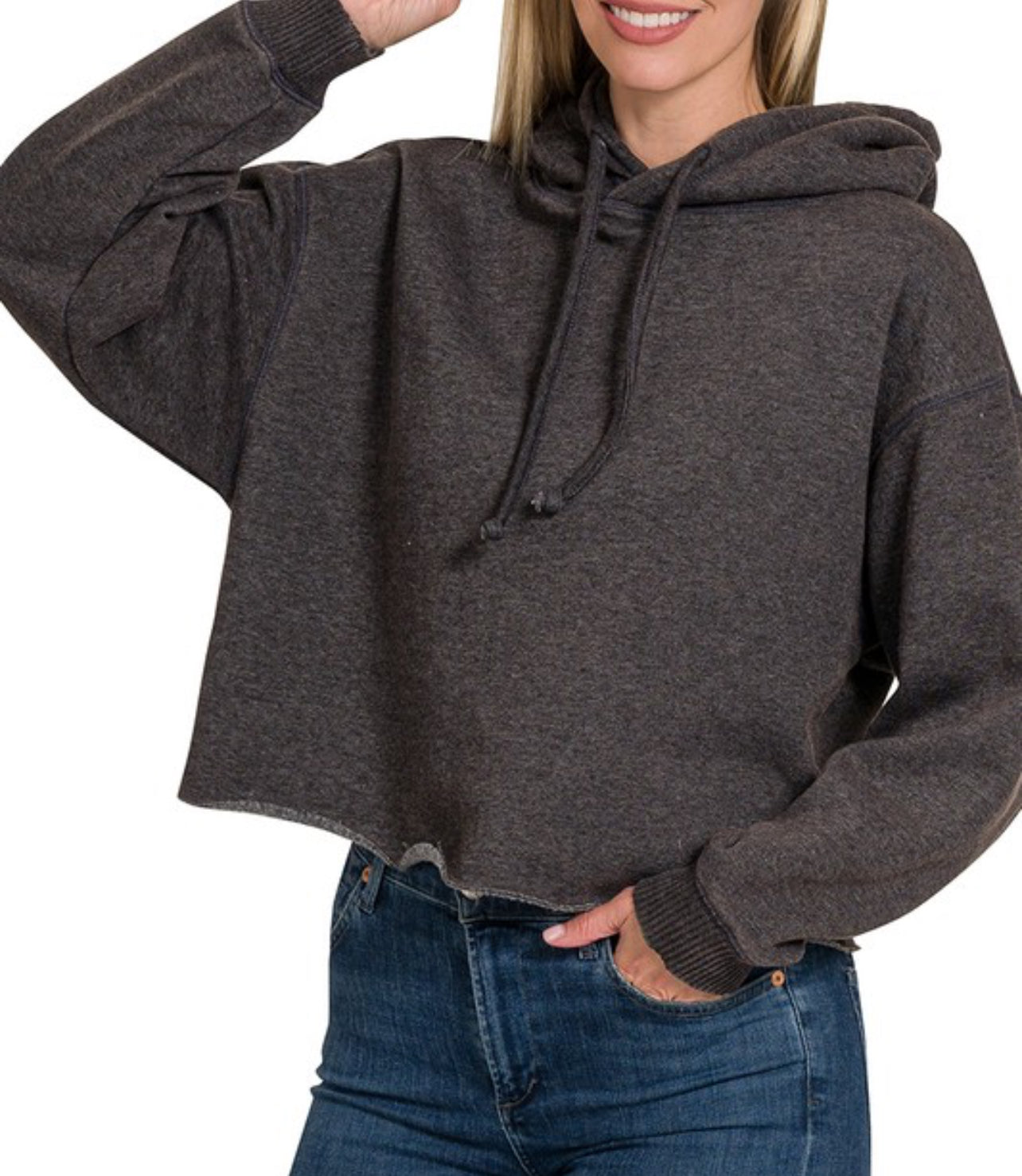 Zenana Cropped Sweatshirt