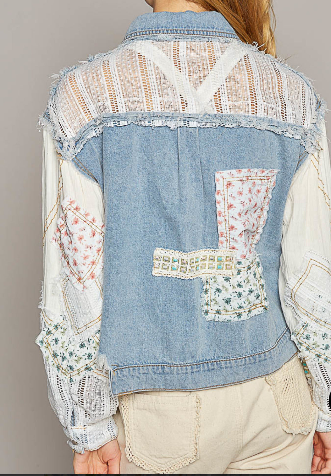 Denim Patchwork Jacket