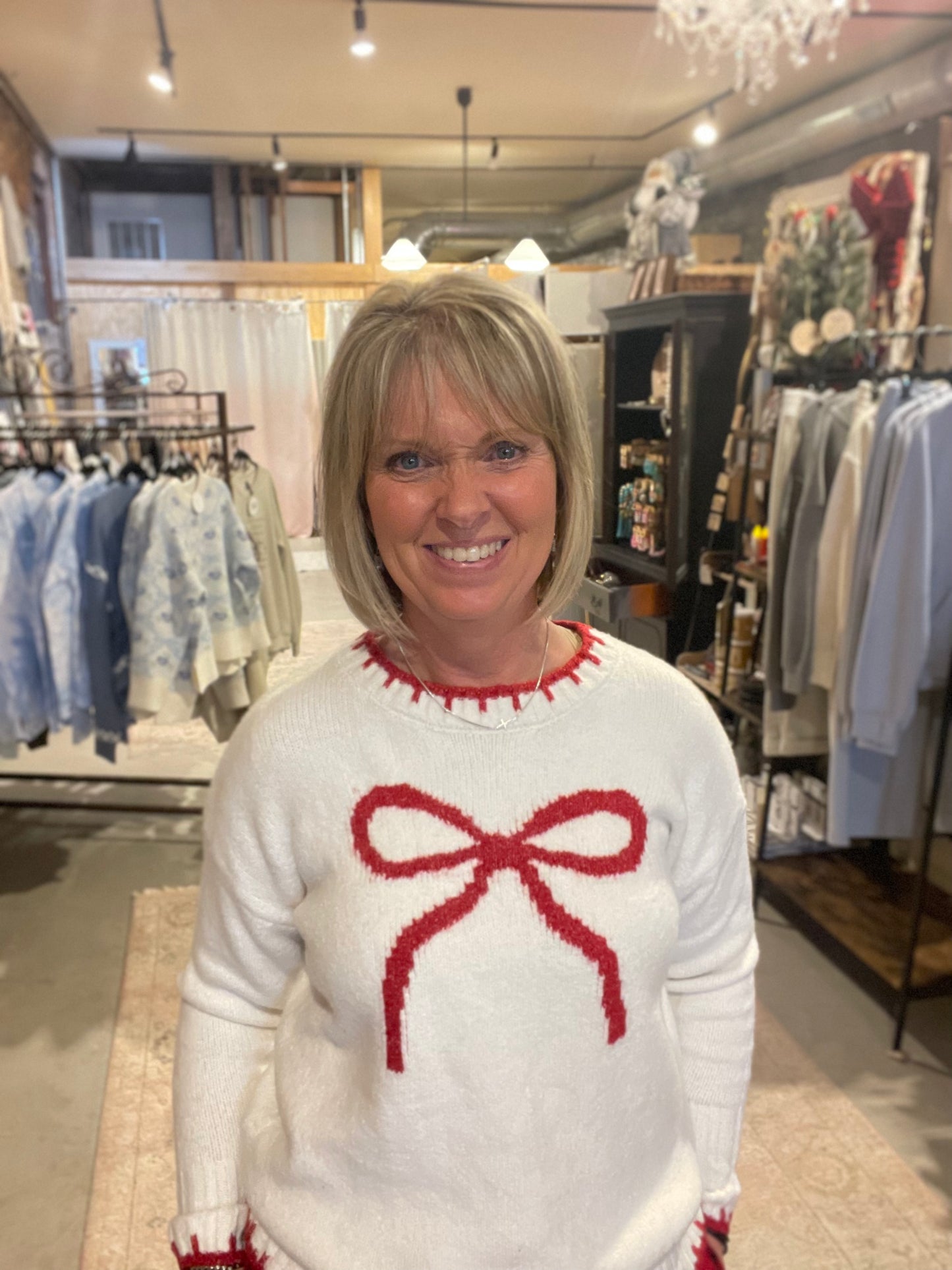 Wrap Me Up In A Bow Sweater