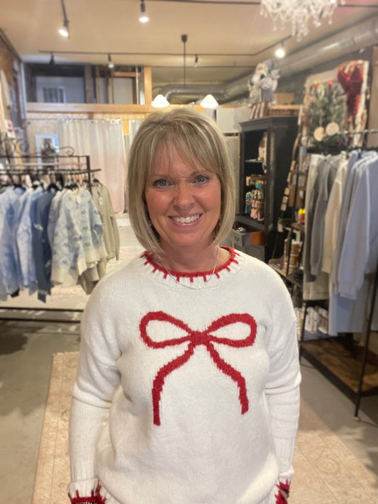 Wrap Me Up In A Bow Sweater