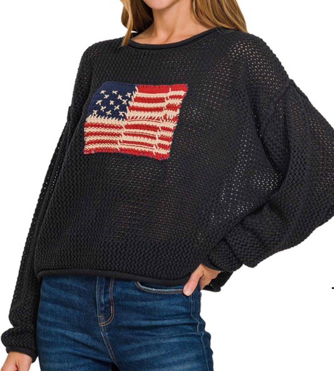 American Flag Sweater