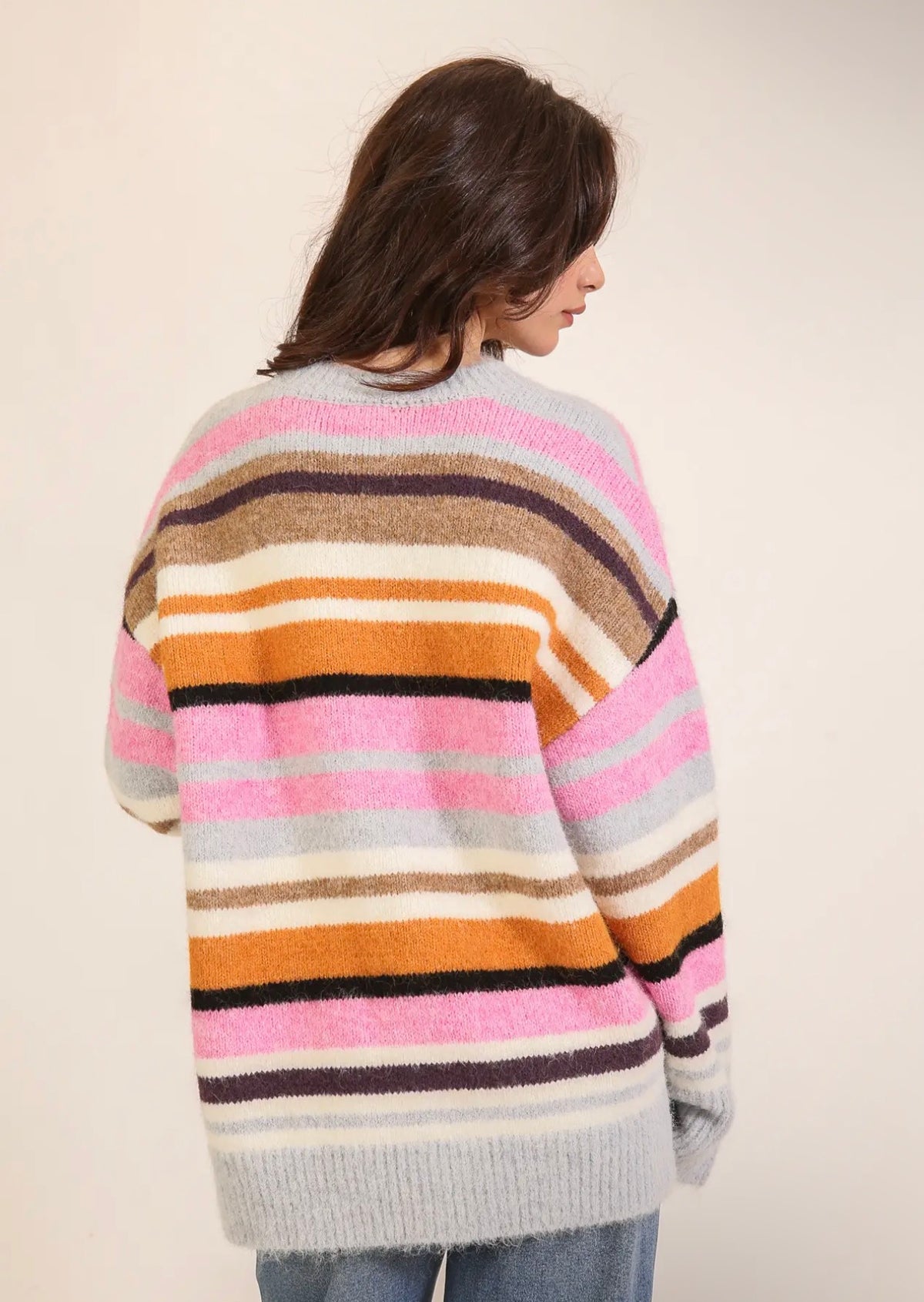 Bev Multicolor Striped Sweater