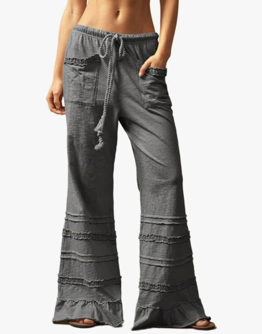 Ellie Gray Ruffle Pants