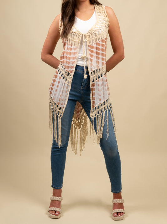 Crochet Tie Dye Vest
