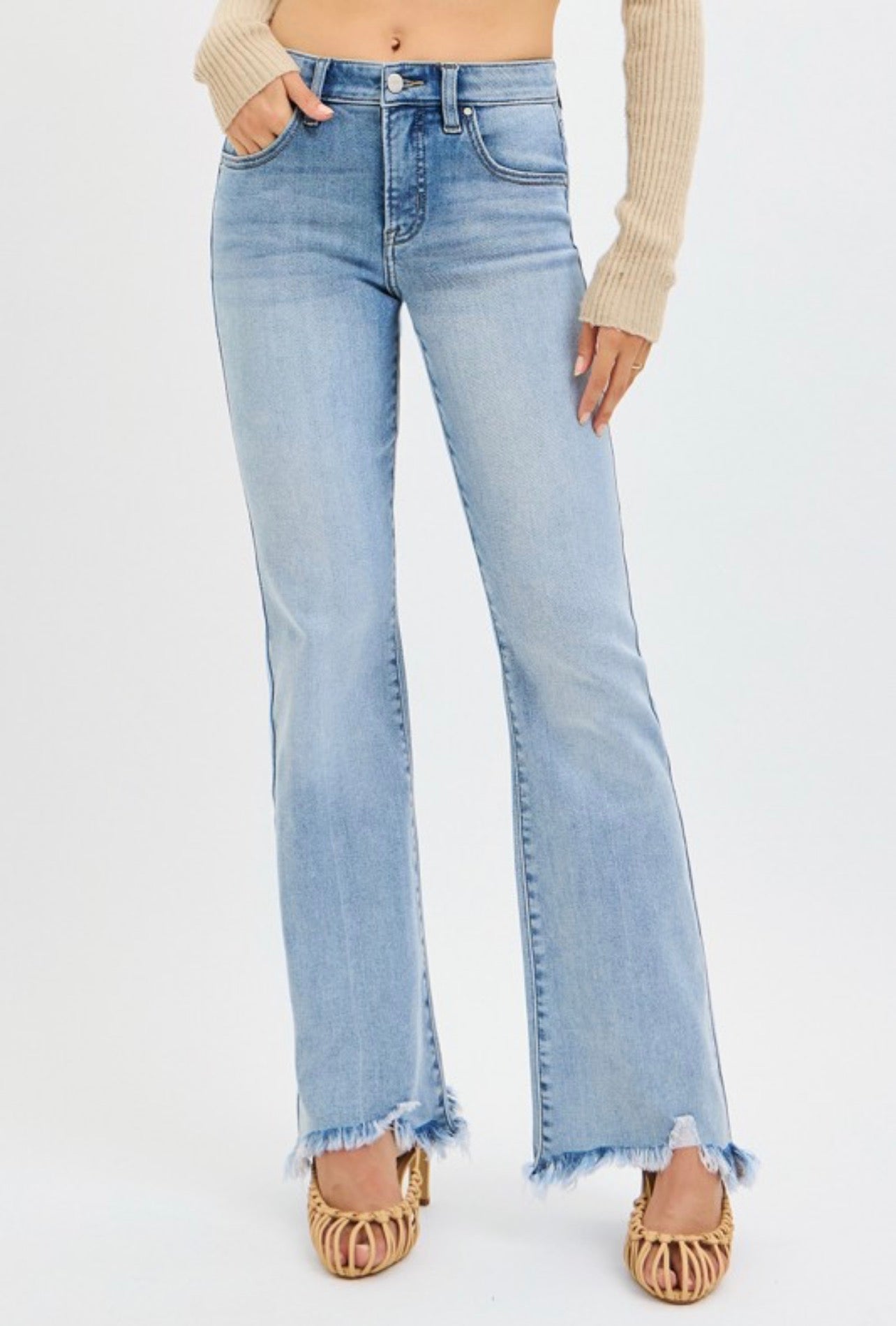 Risen Mid Rise Flare Tummy Control