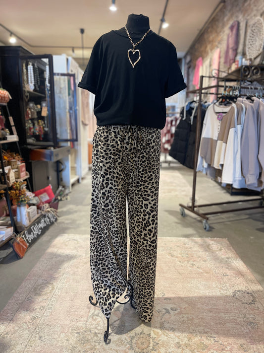 Animal Print Flowy Pants