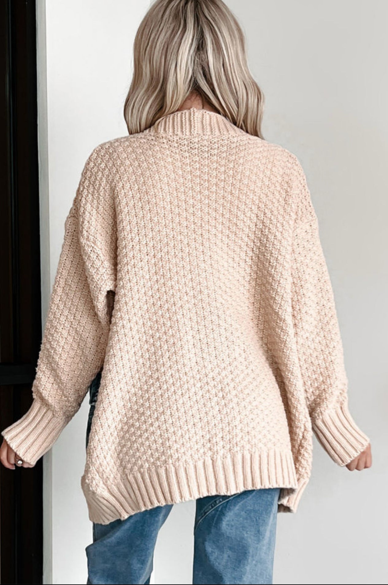 Denim Pocket Patchwork Cardigan