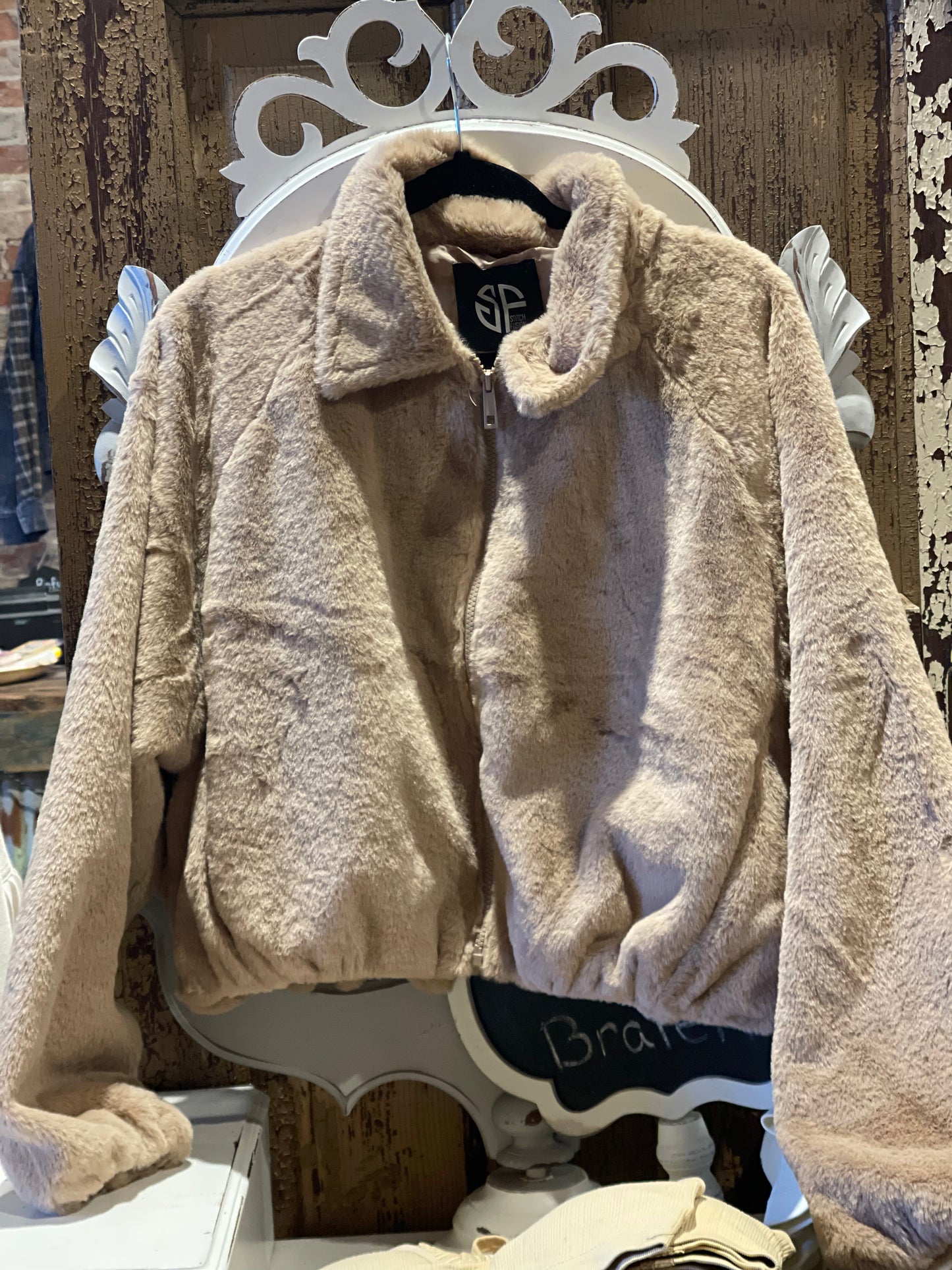 Faux Fur Tan Jacket