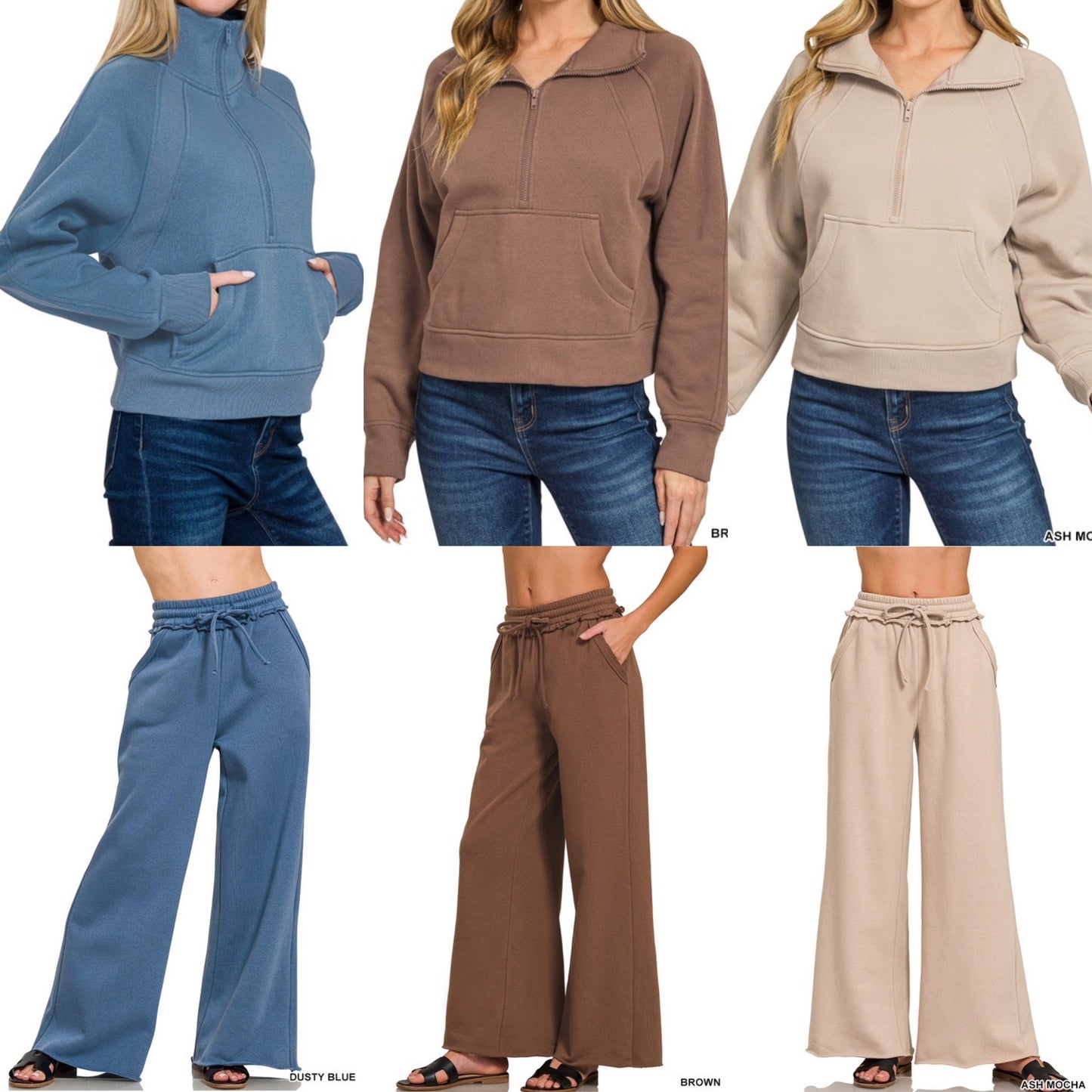 Fleece Half Zip Sweatshirt