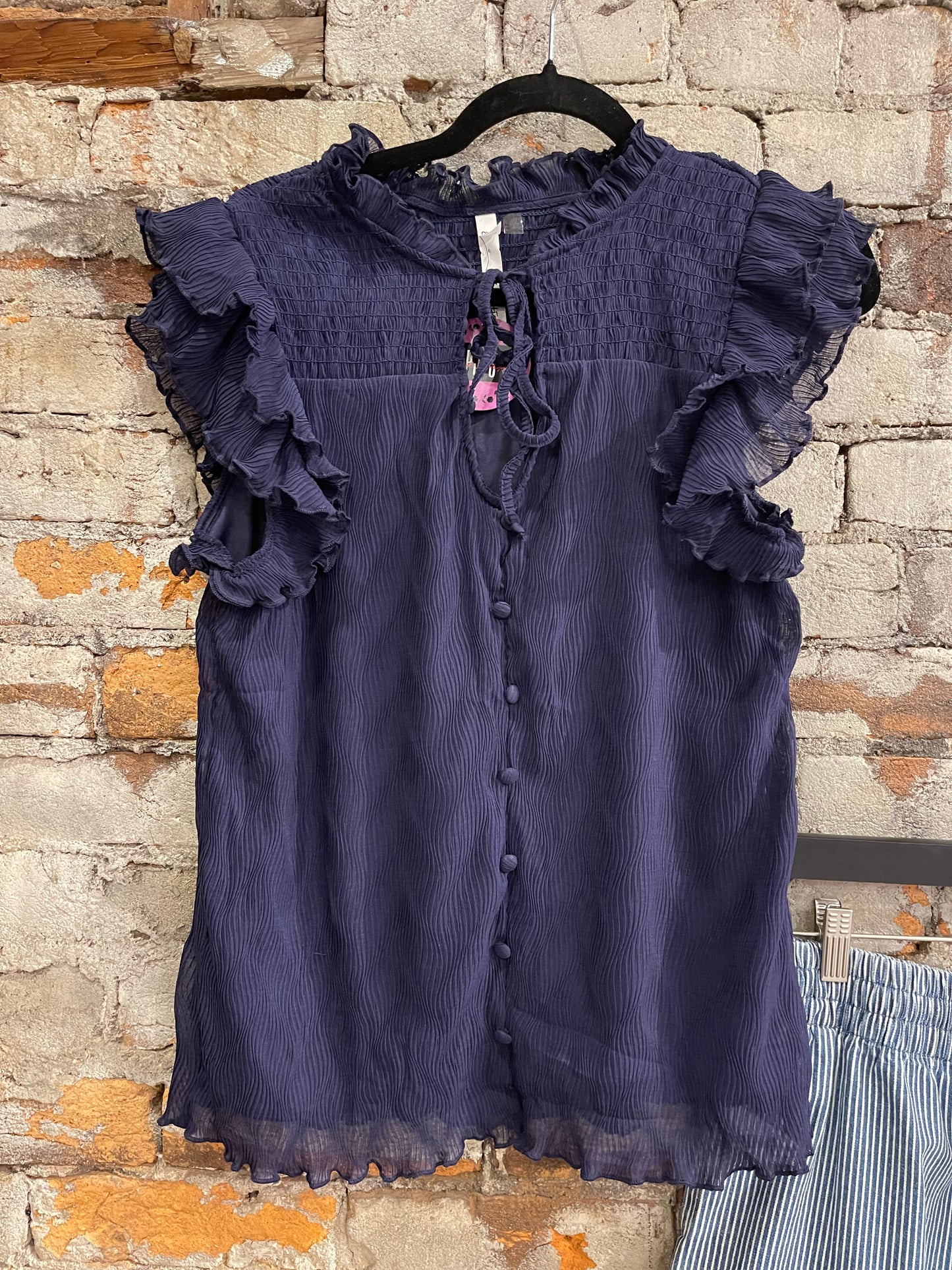 Andy Sleeves Ruffle Top
